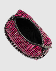 Robbie Crystal Loaf Bag | Fuchsia