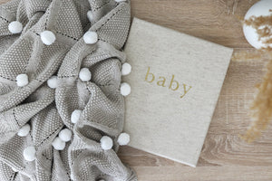 Pom Pom Baby Blanket | Latte