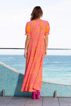 Load image into Gallery viewer, Delphine Maxi Dress | Pineapple Hot Pink Orange