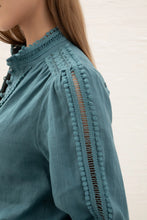 Load image into Gallery viewer, Illy Embroidered Linen Blouse