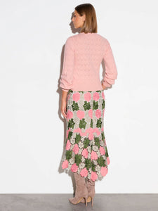 Courtney Skirt | Pink & Emerald