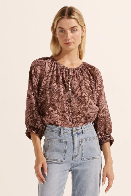 Imbue Top | Cacao Batik