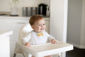 Bow Tie Bib | Navy Pinspot