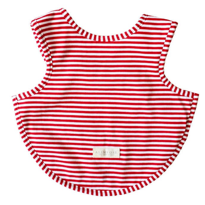 Bib | Arm Holes Back Fastening Red