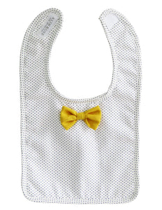 Bow Tie Bib | Navy Pinspot