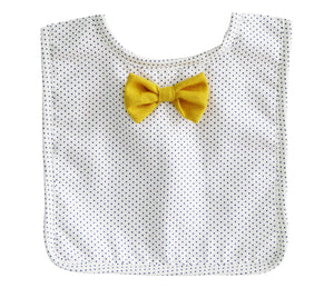 Bow Tie Bib | Navy Pinspot