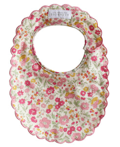 Scallop Bib | Blossom Lily Pink