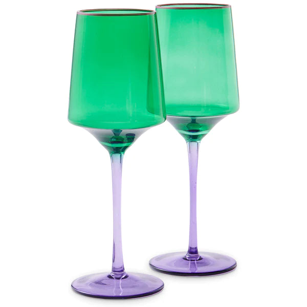 Jaded Vino Glass 2P set