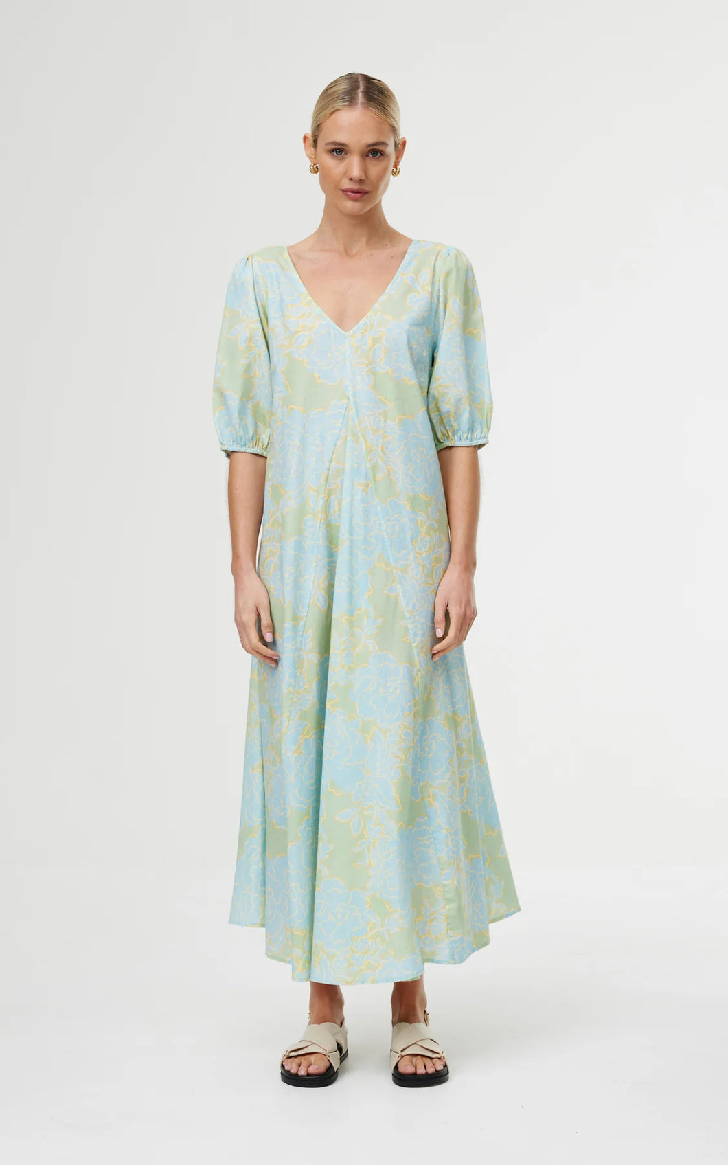 June Dress | Ocean Bloom