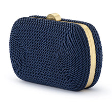 Load image into Gallery viewer, Martina Coiled Rope Clutch | Navy