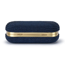 Load image into Gallery viewer, Martina Coiled Rope Clutch | Navy