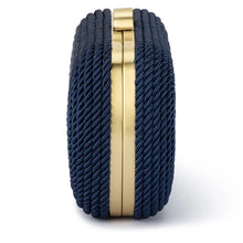 Load image into Gallery viewer, Martina Coiled Rope Clutch | Navy