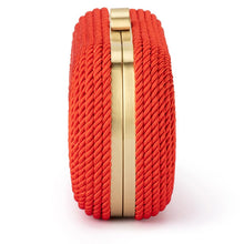 Load image into Gallery viewer, Martina Coiled Rope Clutch | Red