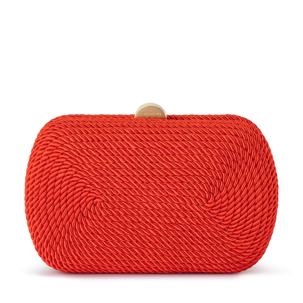 Martina Coiled Rope Clutch | Red