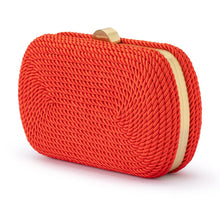 Load image into Gallery viewer, Martina Coiled Rope Clutch | Red