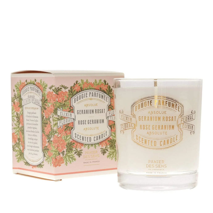 Rose Geranium Scented Candle