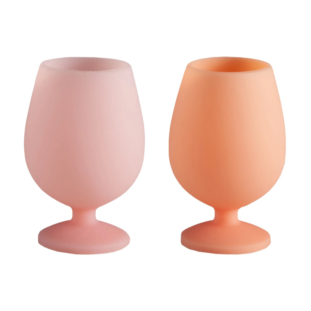 peach + petal | stemm | silicone unbreakable wine glasses