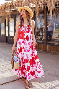 Flower Dress | White & Pink