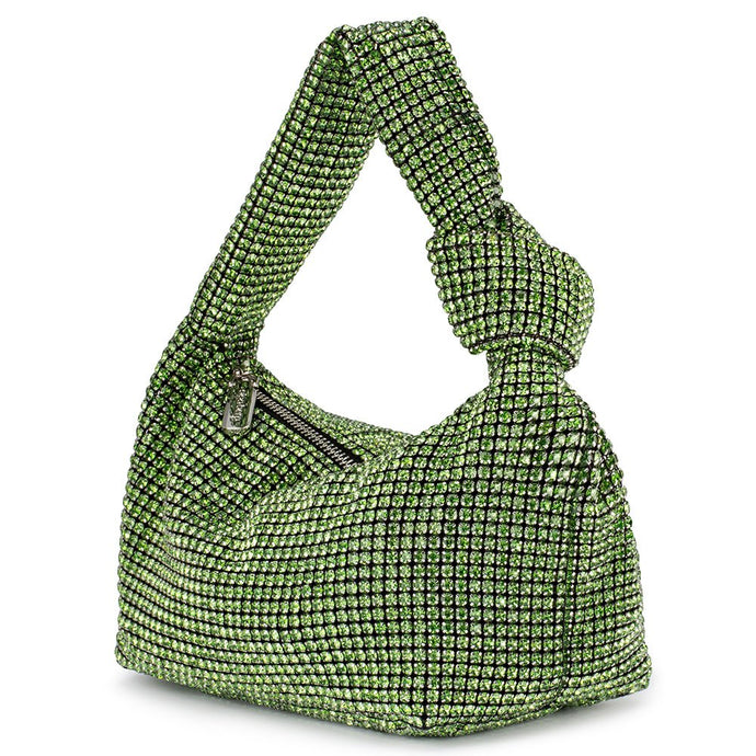 Polly Crystal Shoulder Bag | Green