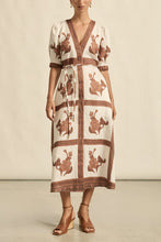 Load image into Gallery viewer, Portrait Dress | Coffee Collage