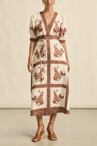 Portrait Dress | Coffee Collage