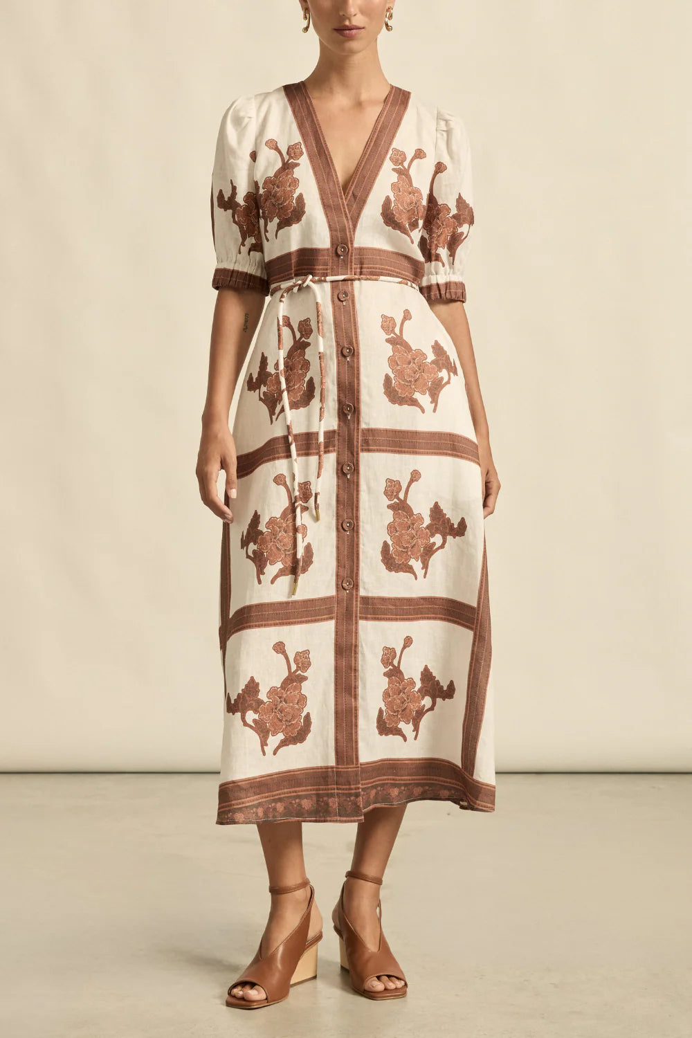 Portrait Dress | Coffee Collage