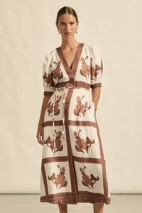 Portrait Dress | Coffee Collage