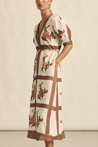 Portrait Dress | Coffee Collage