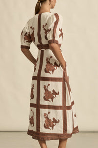 Portrait Dress | Coffee Collage