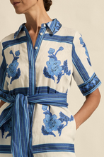 Load image into Gallery viewer, Roam Dress | Azure Collage