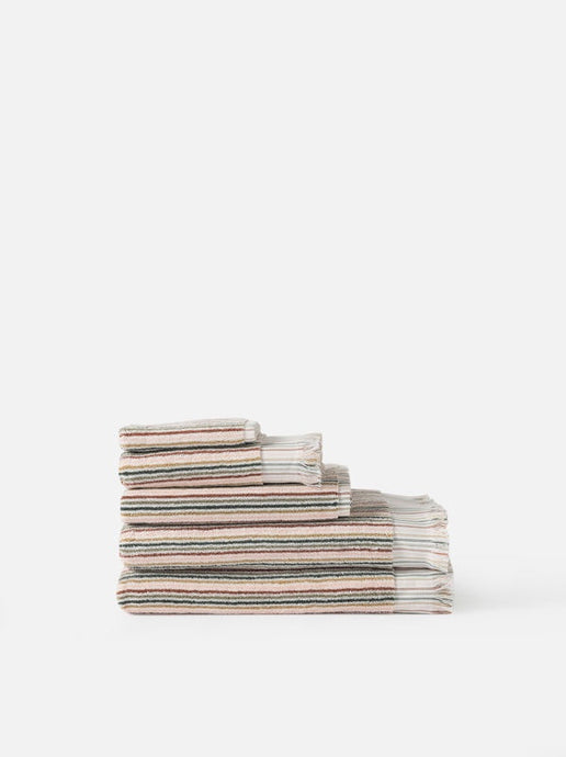 Alice Cotton Hand Towel | Moss/Multi