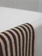 Load image into Gallery viewer, Wide Stripe Cotton Hand Towel | Cocoa/Bone