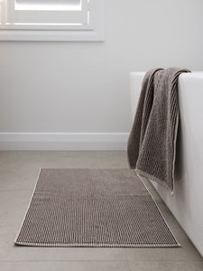 Stripe Cotton Bath Towel | Cocoa/Bone