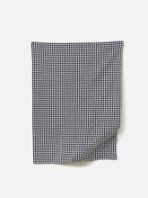 Load image into Gallery viewer, Gingham Washed Cotton Tea Towel | Navy