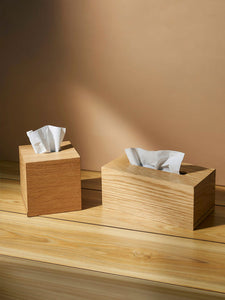 Oku Tissue Box Small | Natural Oak