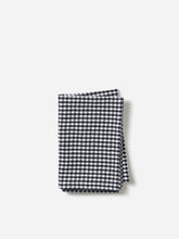 Load image into Gallery viewer, Gingham Washed Cotton Tea Towel | Navy