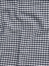 Load image into Gallery viewer, Gingham Washed Cotton Tea Towel | Navy