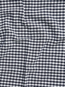 Gingham Washed Cotton Tea Towel | Navy