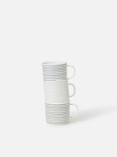 Load image into Gallery viewer, Stripe Coffee Cup S/4 | Olive/White