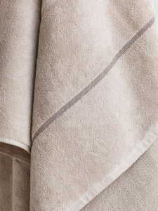 Pia Cotton Face Cloth | Oat/Multi