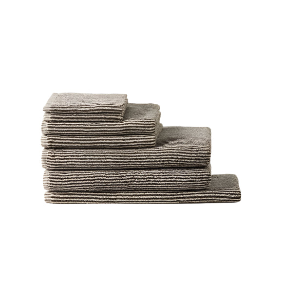Stripe Cotton Bath Towel | Cocoa/Bone
