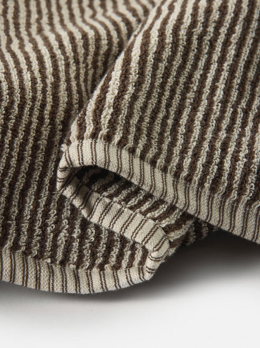 Stripe Cotton Bath Towel | Cocoa/Bone