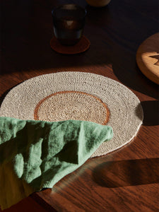 Pinto Placemat | Haze/Orange Peel