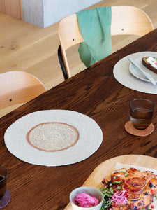 Pinto Placemat | Haze/Orange Peel