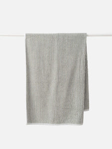 Stripe Cotton Bath Towel | Olive/White