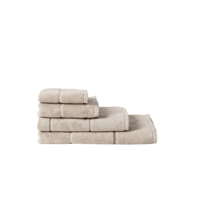 Pia Cotton Hand Towel | Oat/Multi