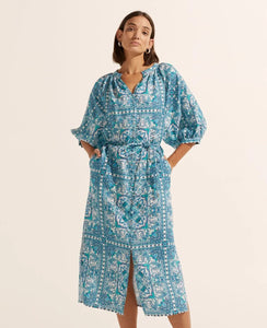 Sojourn Dress | Sapphire tile