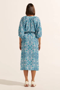 Sojourn Dress | Sapphire tile