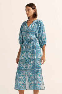 Sojourn Dress | Sapphire tile