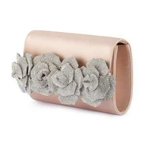 Stella Rosette Clutch | Natural